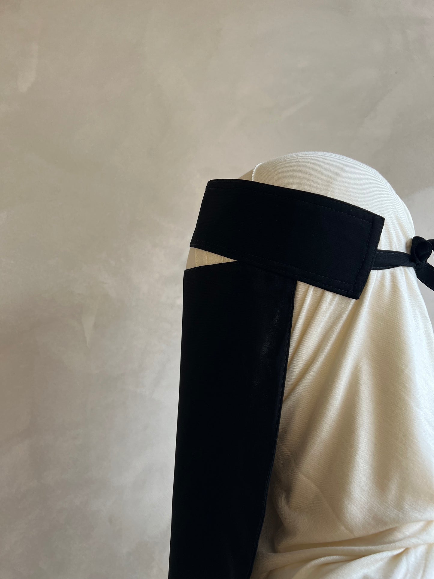 Nosestring Tie Back Niqab- Hard top