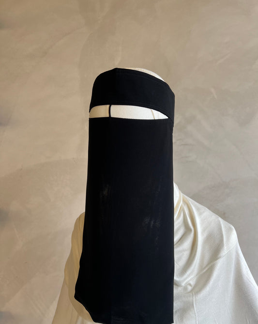 Nosestring Tie Back Niqab- Hard top
