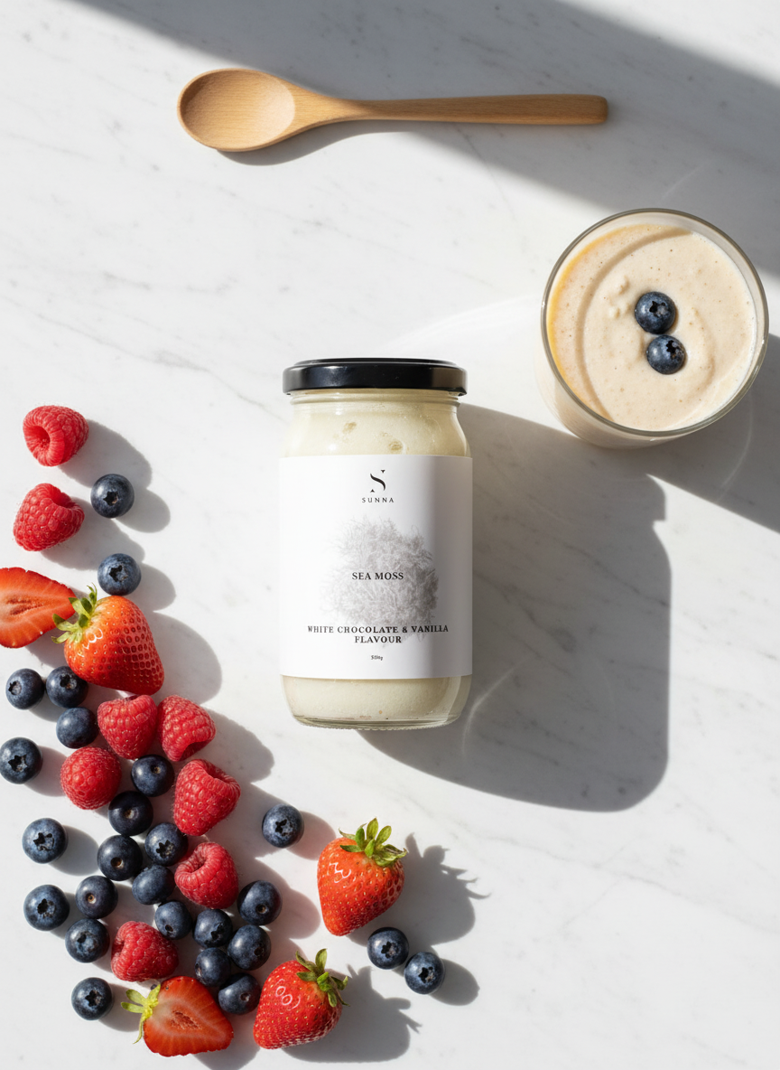 Sea moss (white chocolate and vanilla flavour) 250g